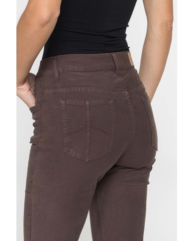 PANTALONE A ZAMPA STILE WESTERN IN MOLESKIN STRETCH 10oz