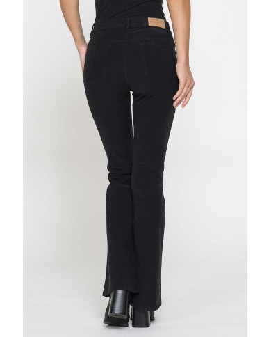 PANTALONE A ZAMPA STILE WESTERN IN MOLESKIN STRETCH 10oz