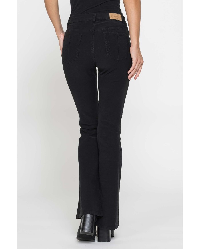 PANTALONE A ZAMPA STILE WESTERN IN MOLESKIN STRETCH 10oz