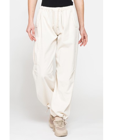 PANTALONE PARACHUTE IN GABARDINE