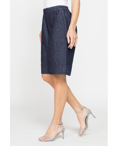 BERMUDA IN MISTO LINO COMFORT FIT