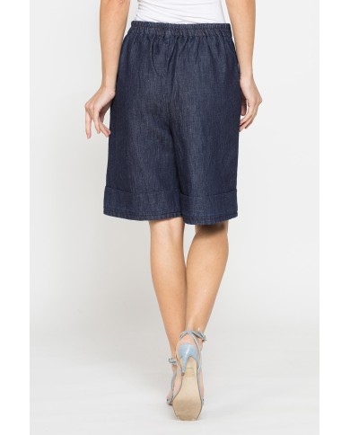 BERMUDA IN MISTO LINO COMFORT FIT