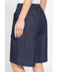 BERMUDA IN MISTO LINO COMFORT FIT