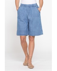 BERMUDA IN MISTO LINO COMFORT FIT