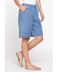 BERMUDA IN MISTO LINO COMFORT FIT