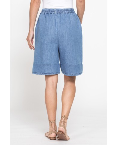 BERMUDA IN MISTO LINO COMFORT FIT