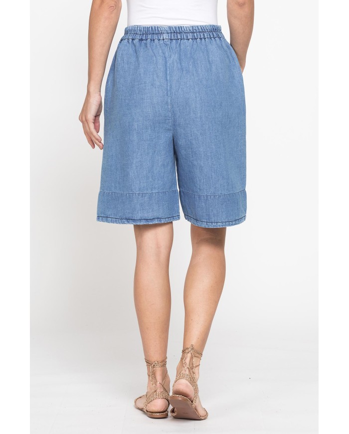 BERMUDA IN MISTO LINO COMFORT FIT