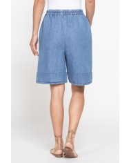 BERMUDA IN MISTO LINO COMFORT FIT