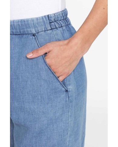 BERMUDA IN MISTO LINO COMFORT FIT