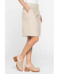 BERMUDA IN MISTO LINO COMFORT FIT