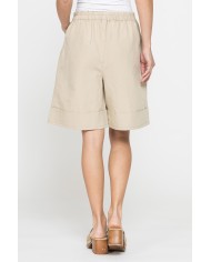 BERMUDA IN MISTO LINO COMFORT FIT