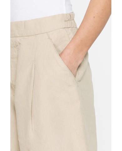 BERMUDA IN MISTO LINO COMFORT FIT