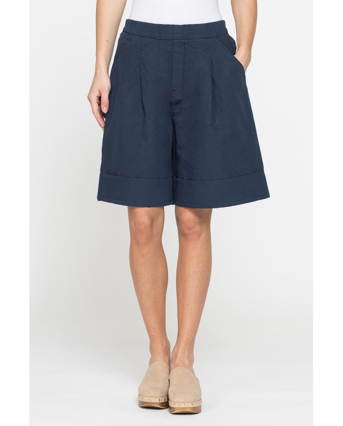 BERMUDA IN MISTO LINO COMFORT FIT