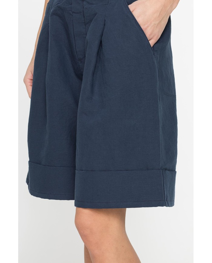 BERMUDA IN MISTO LINO COMFORT FIT