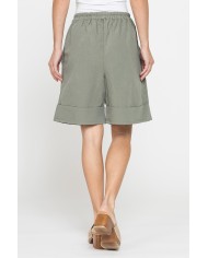 BERMUDA IN MISTO LINO COMFORT FIT