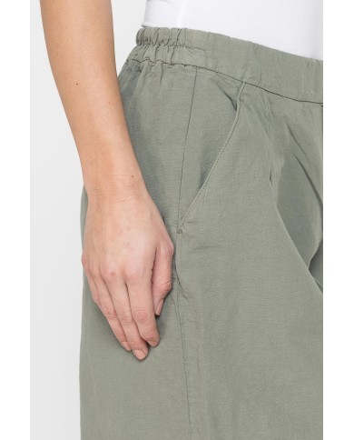 BERMUDA IN MISTO LINO COMFORT FIT