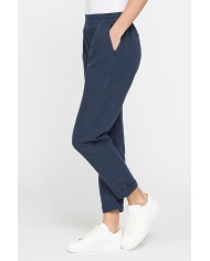 PANTALONE CROPPED IN MISTO LINO COMFORT FIT.