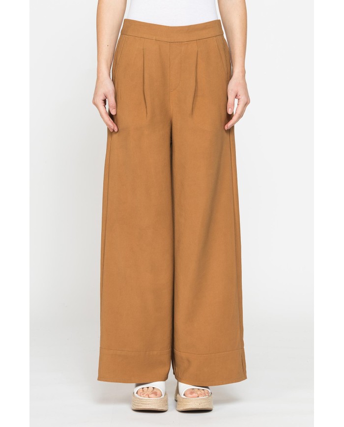 JEANS A PALAZZO IN MISTO VISCOSA. COMFORT FIT