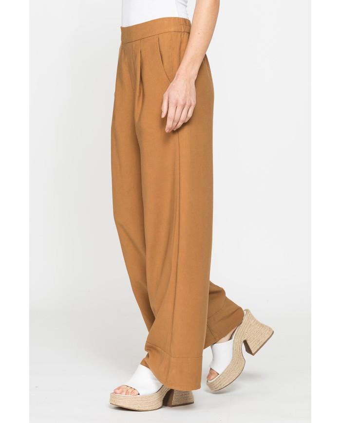 JEANS A PALAZZO IN MISTO VISCOSA. COMFORT FIT