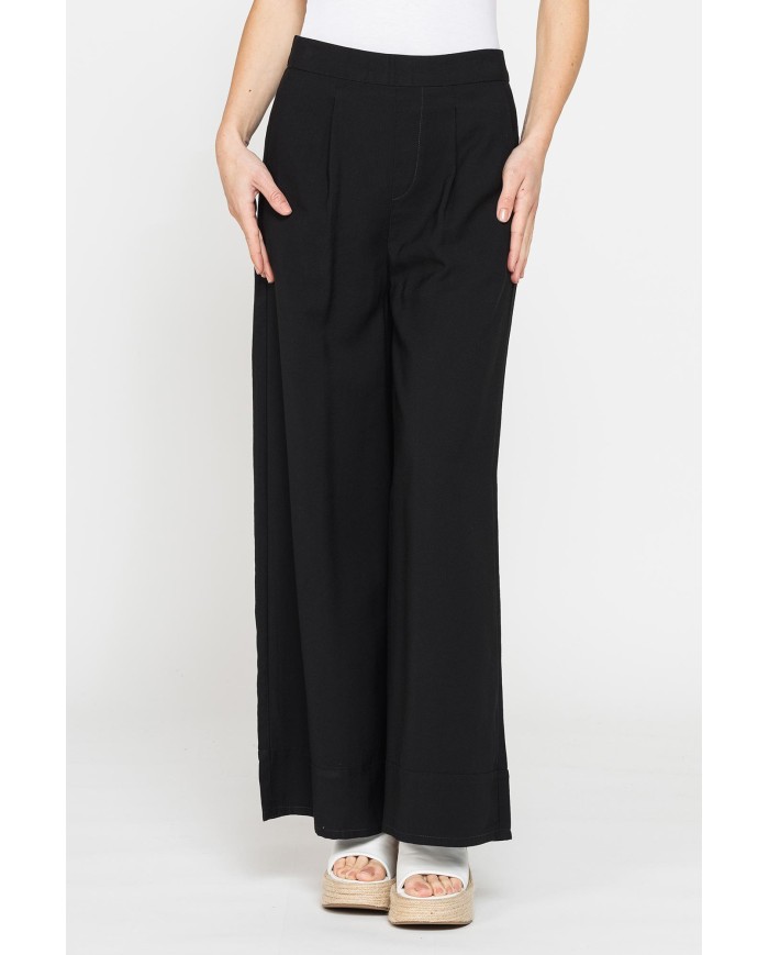 JEANS A PALAZZO IN MISTO VISCOSA. COMFORT FIT