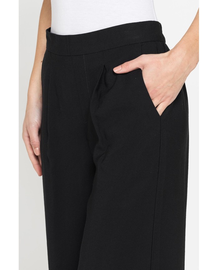 JEANS A PALAZZO IN MISTO VISCOSA. COMFORT FIT