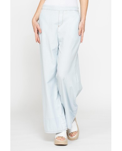 JEANS A PALAZZO IN DEMIM LEGGERO 6,3oz. COMFORT FIT