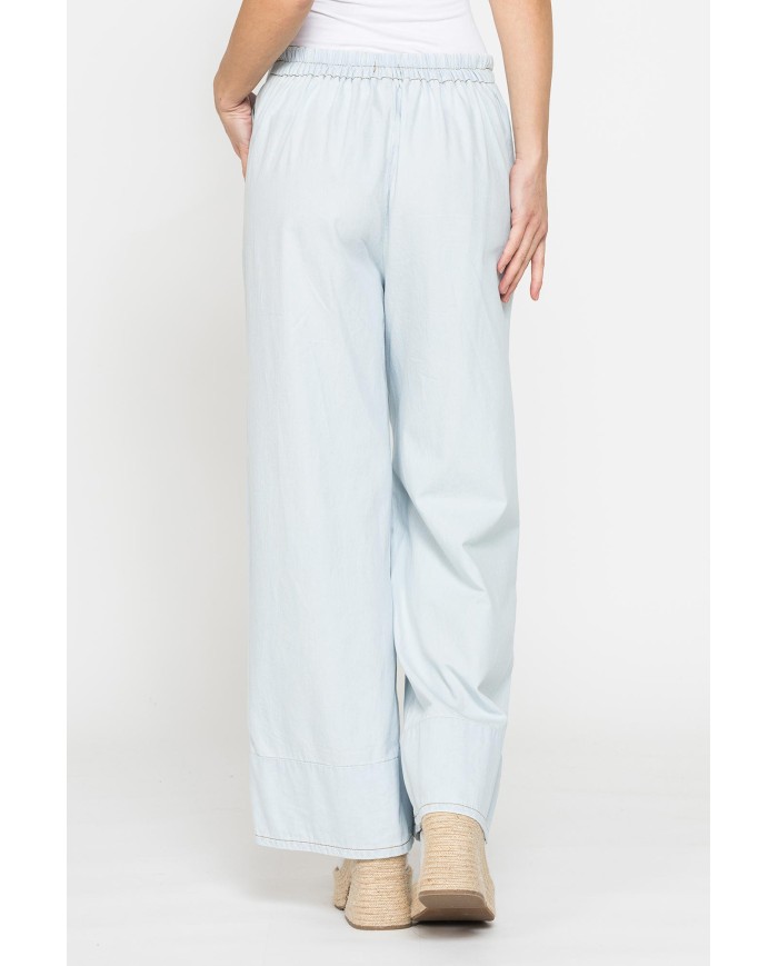 JEANS A PALAZZO IN DEMIM LEGGERO 6,3oz. COMFORT FIT