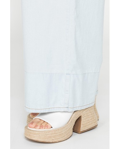 JEANS A PALAZZO IN DEMIM LEGGERO 6,3oz. COMFORT FIT