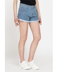 PANTALONE CORTO IN DENIM STRETCH, MODELLO 757. Vita regolare e gamba regolare.