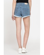 PANTALONE CORTO IN DENIM STRETCH, MODELLO 757. Vita regolare e gamba regolare.