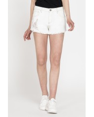 PANTALONE CORTO IN DENIM STRETCH, MODELLO 757. Vita regolare e gamba regolare.