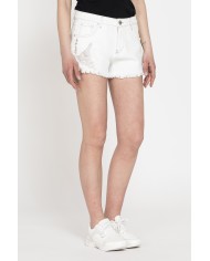 PANTALONE CORTO IN DENIM STRETCH, MODELLO 757. Vita regolare e gamba regolare.