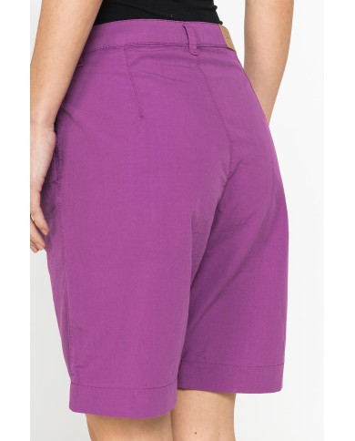 BERMUDA CON PIEGHE IN POPELINE 100% COTONE BERMUDA CON PIEGHE IN POPELINE 100% COTONE