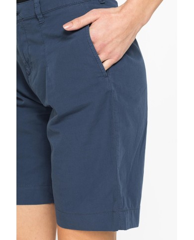 BERMUDA CON PIEGHE IN POPELINE 100% COTONE BERMUDA CON PIEGHE IN POPELINE 100% COTONE