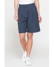 BERMUDA CON PIEGHE IN IN TESSUTO LINO COTONE