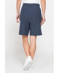 BERMUDA CON PIEGHE IN IN TESSUTO LINO COTONE