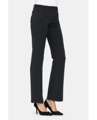 PANTALONI IN MISTO VISCOSA. Vita bassa e gamba regolare.
