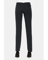 PANTALONI IN MISTO VISCOSA. Vita bassa e gamba regolare.