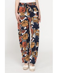 PANTALONE PALAZZO CON FIOCCO IN VITA