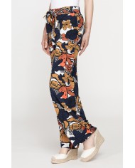 PANTALONE PALAZZO CON FIOCCO IN VITA