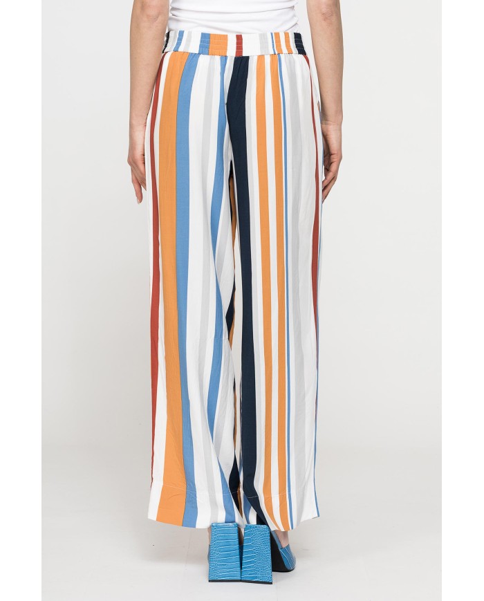 PANTALONE PALAZZO CON FIOCCO IN VITA