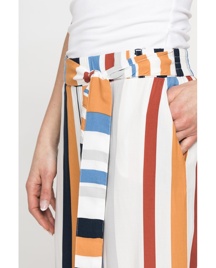 PANTALONE PALAZZO CON FIOCCO IN VITA