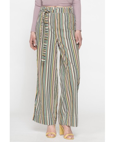 PANTALONE PALAZZO CON FIOCCO IN VITA PANTALONE PALAZZO CON FIOCCO IN VITA