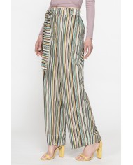 PANTALONE PALAZZO CON FIOCCO IN VITA