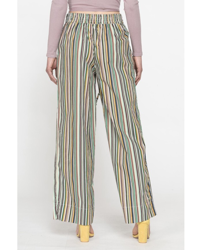 PANTALONE PALAZZO CON FIOCCO IN VITA