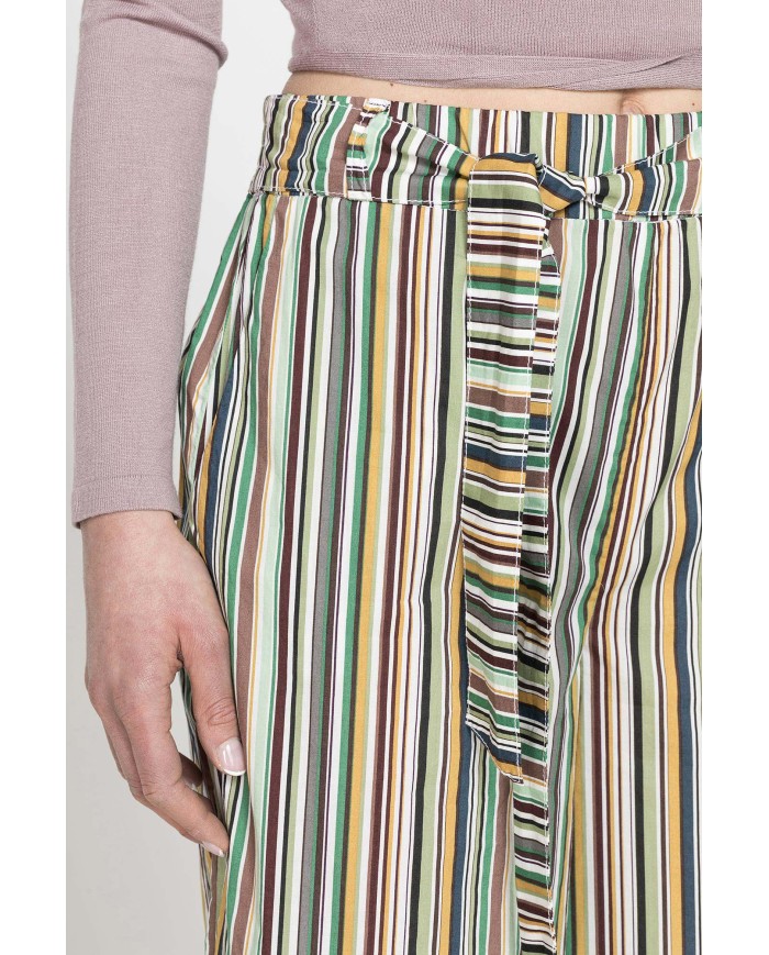 PANTALONE PALAZZO CON FIOCCO IN VITA