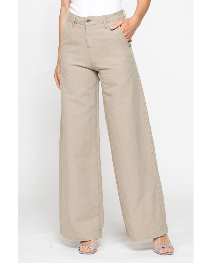 PANTALONE MOD.763 IN TESSUTO LINO COTONE