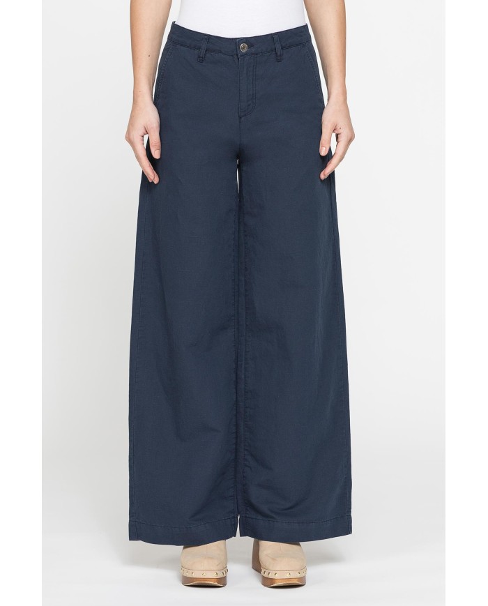 PANTALONE MOD.763 IN TESSUTO LINO COTONE