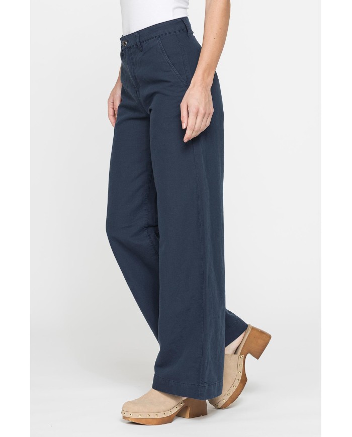 PANTALONE MOD.763 IN TESSUTO LINO COTONE