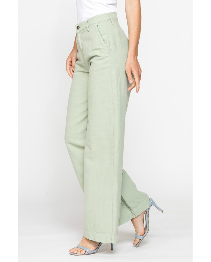 PANTALONE MOD.763 IN TESSUTO LINO COTONE